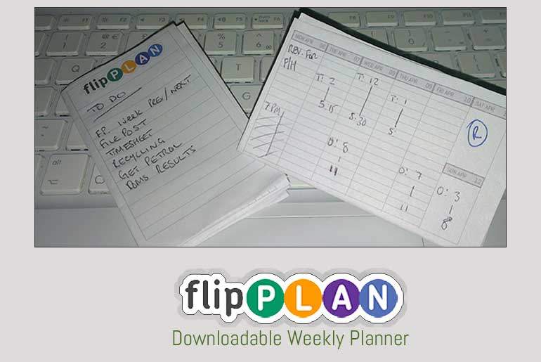 Flip Plan - Downloadable Weekly Planner