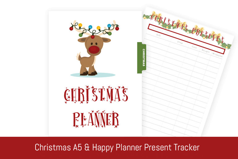 Christmas A5 & Happy Planner: Christmas Present Tracker