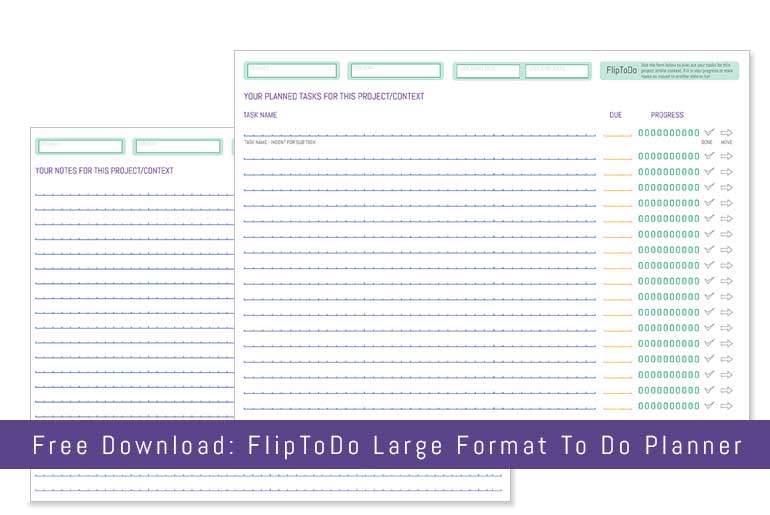 FlipToDo Large Format Notes