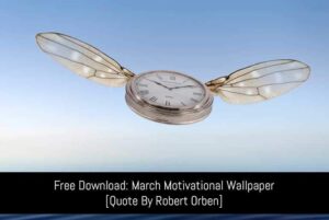 March 2017 Free Wallpaper Download - Time Flies