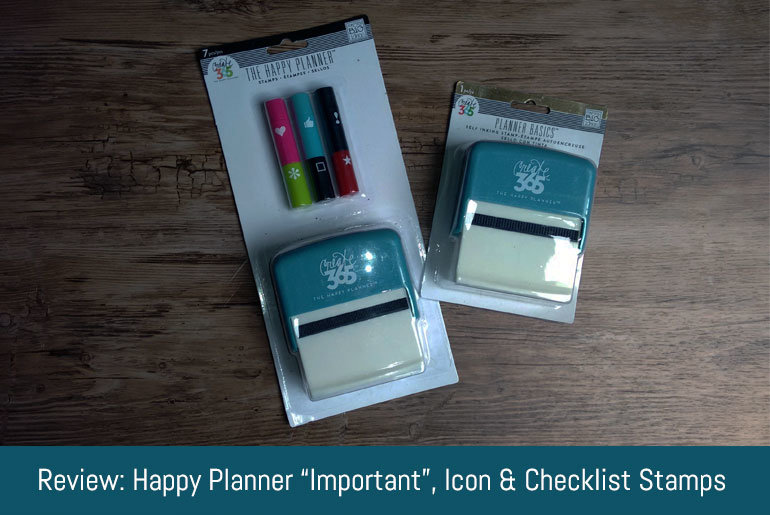 Review: Happy Planner "Important", Icon and Checklist Stamps