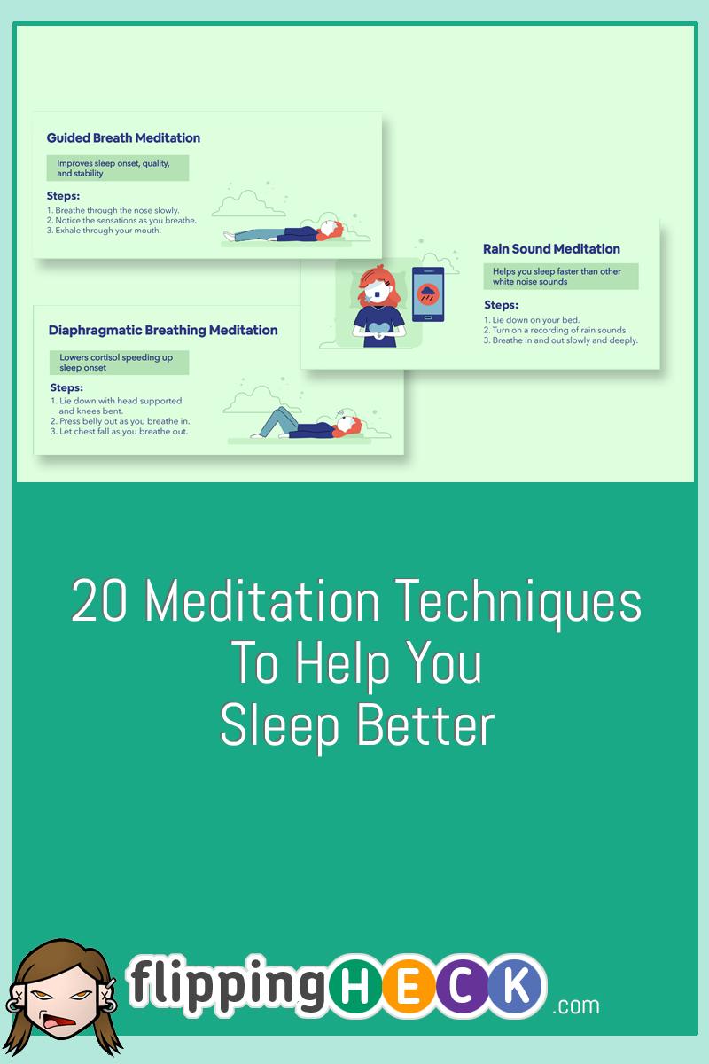 20 Meditation Techniques To Help You Sleep Better