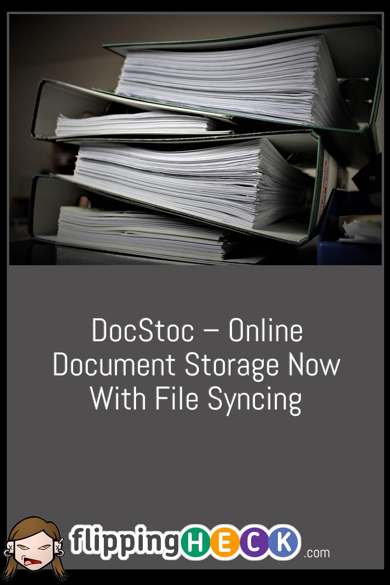 DocStoc – Online Document Storage Now With File Syncing