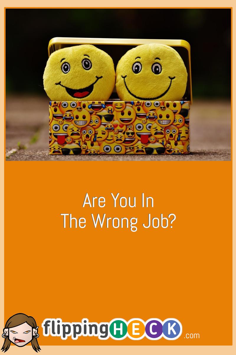 Are You In The Wrong Job?