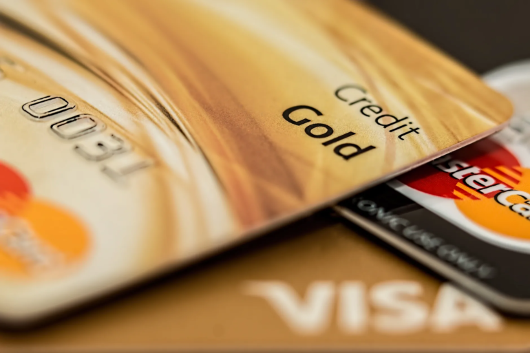 Gold Mastercard and Visa Credit Cards
