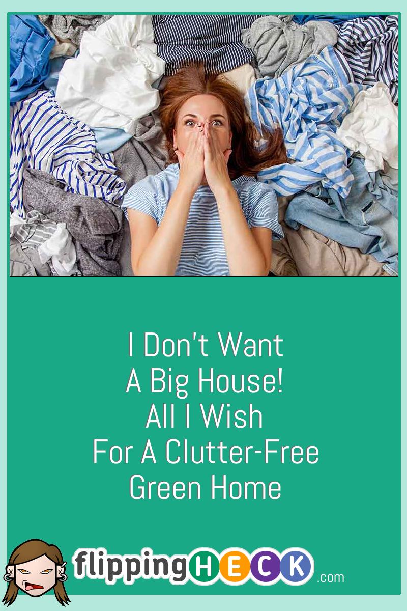 I Don’t Want A Big House! All I Wish For A Clutter-Free Green Home