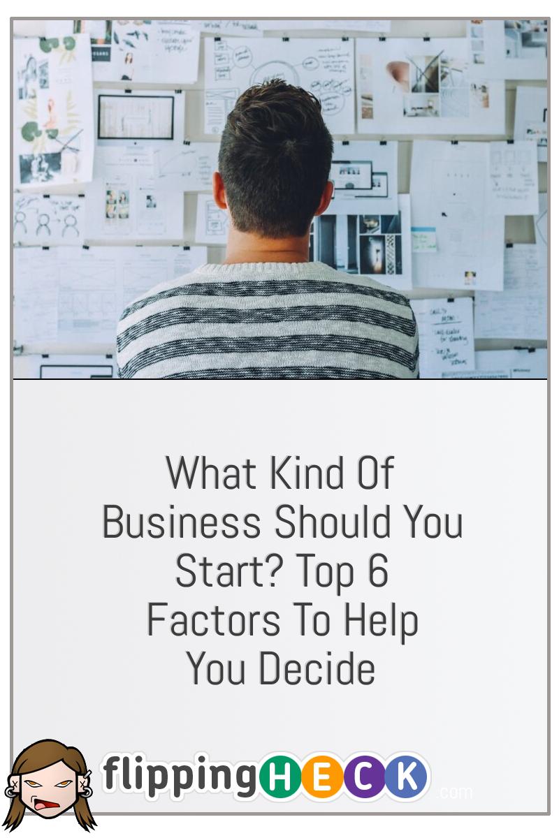 What Kind Of Business Should You Start? Top 6 Factors To Help You Decide