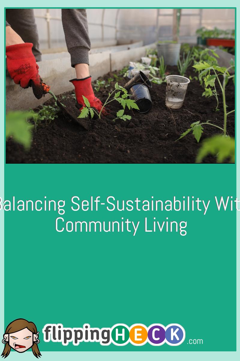 Balancing Self-Sustainability With Community Living