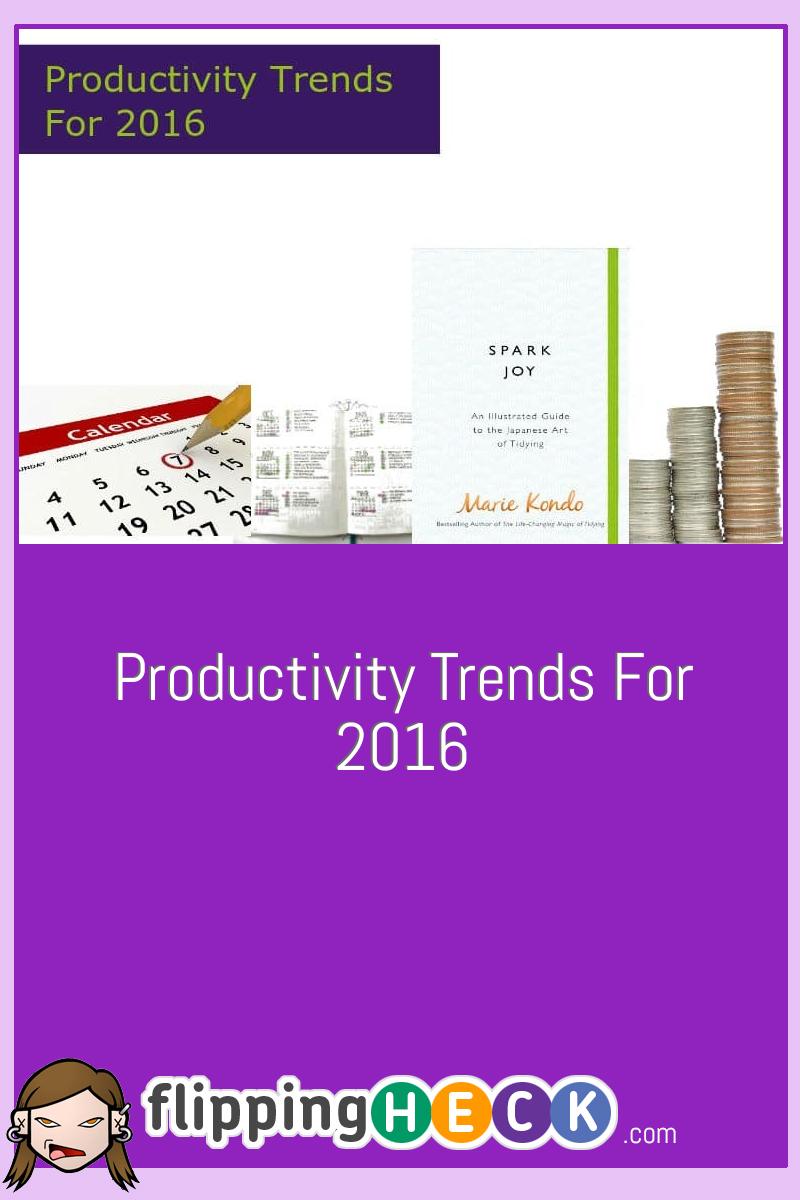 Productivity Trends For 2016