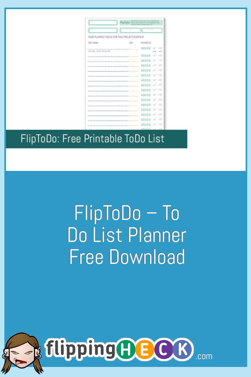 FlipToDo – To Do List Planner Free Download