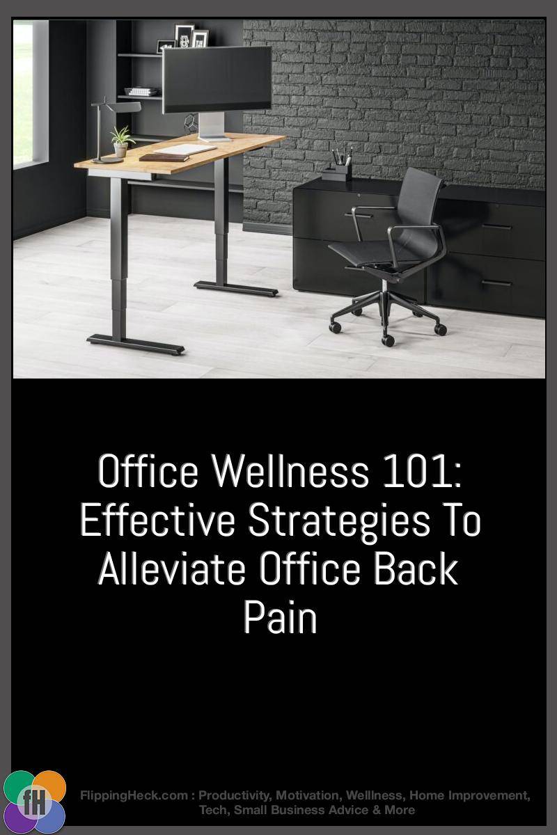 Office Wellness 101: Effective Strategies To Alleviate Office Back Pain